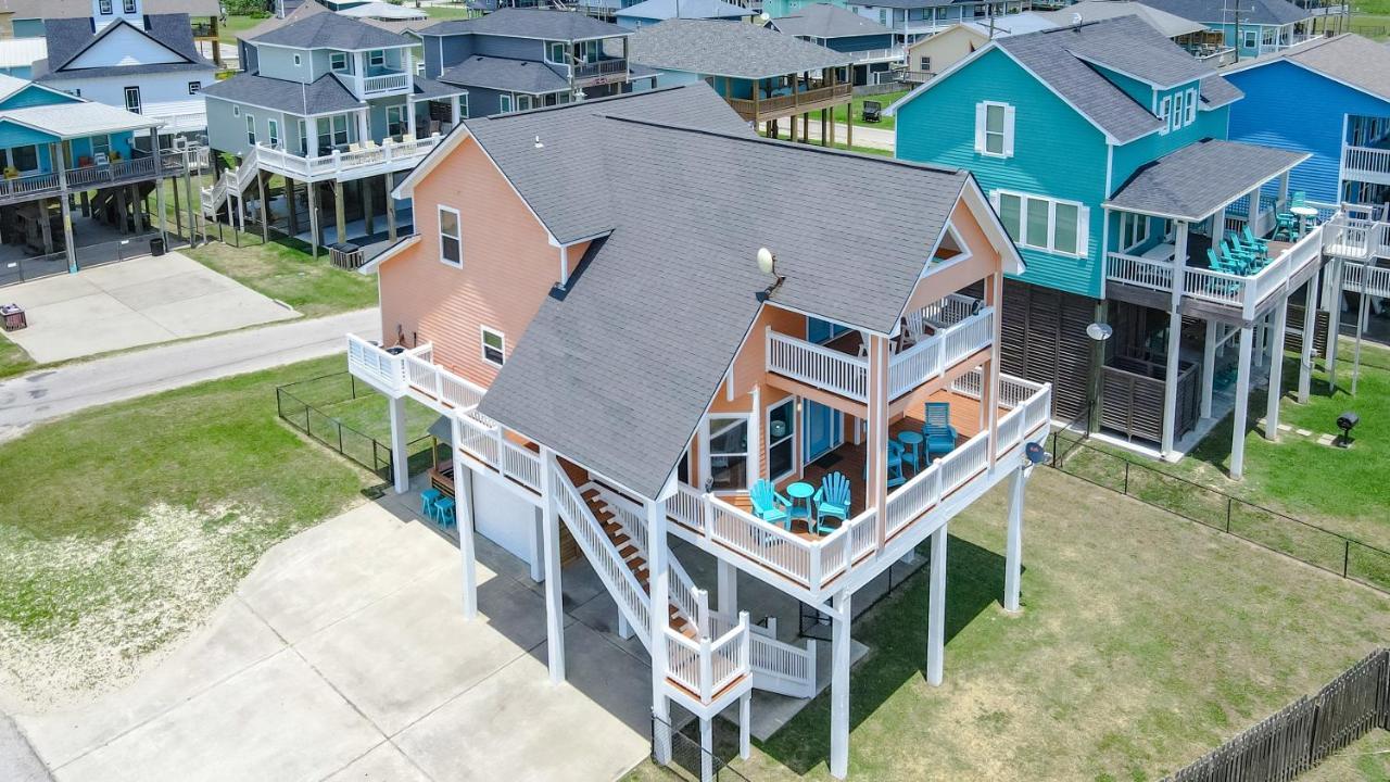 فيلا Spring Break Specials! Front Row Views - Tiki Bar - Playground Bolivar Peninsula المظهر الخارجي الصورة